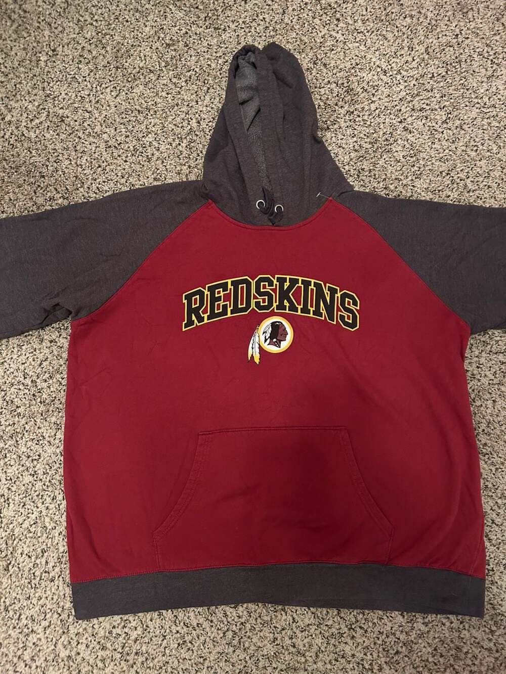 NFL Team Apparel Washington Redskins Hoodie Size XL